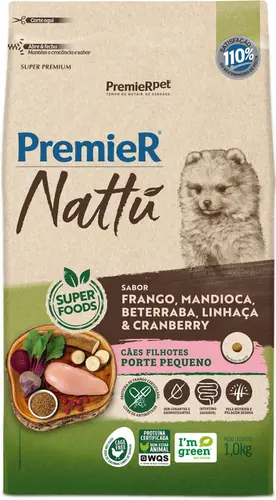 PREMIER NATTU RACAS PEQUENAS FILHOTE MANDIOCA