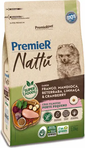 PREMIER NATTU RACAS PEQUENAS FILHOTE MANDIOCA