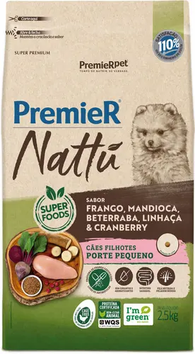 PREMIER NATTU RACAS PEQUENAS FILHOTE MANDIOCA