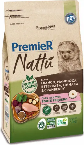 PREMIER NATTU RACAS PEQUENAS FILHOTE MANDIOCA