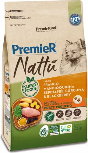 PREMIER NATTU RAÇAS PEQUENAS ADULTO MANDIOQUINHA