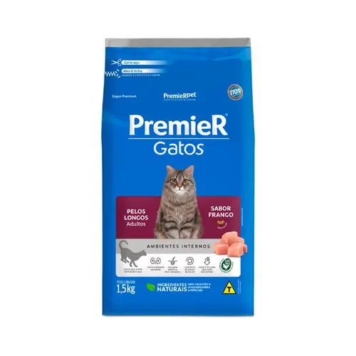 PREMIER GATOS PELOS LONGOS FRANGO
