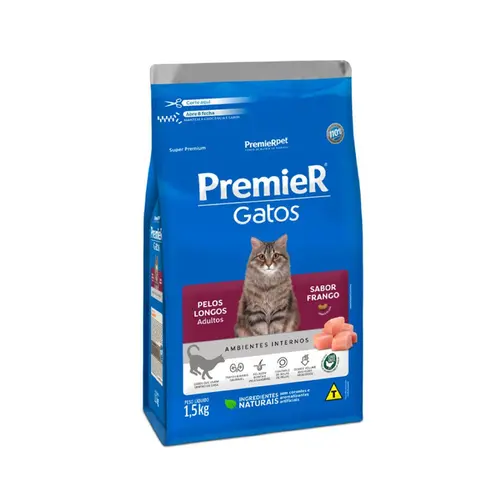 PREMIER GATOS PELOS LONGOS FRANGO