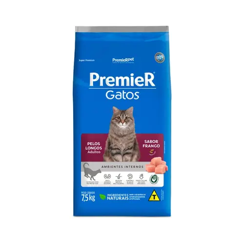 PREMIER GATOS PELOS LONGOS FRANGO