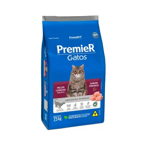 PREMIER GATOS PELOS LONGOS FRANGO