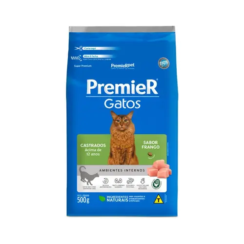 PREMIER GATOS CASTRADOS FRANGO 12+