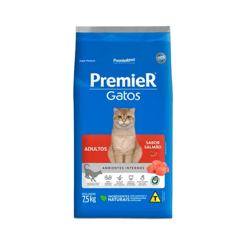 PREMIER GATOS SALMÃO ADULTO