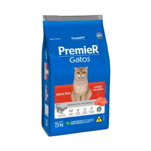 PREMIER GATOS SALMÃO ADULTO