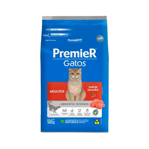 PREMIER GATOS SALMÃO ADULTO