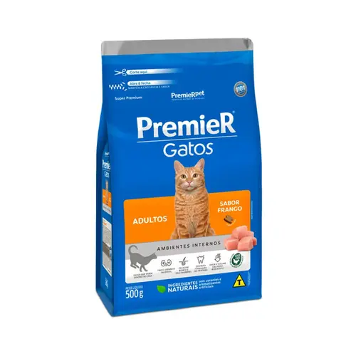 PREMIER GATOS FRANGO ADULTO 500G