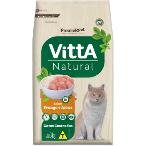 VITTA NATURAL GATOS CASTRADOS FRANGO