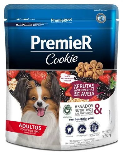 PREMIER COOKIE FRUTAS VERMELHAS RAÇAS PEQUENAS
