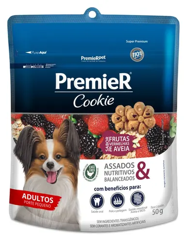 PREMIER COOKIE FRUTAS VERMELHAS RAÇAS PEQUENAS