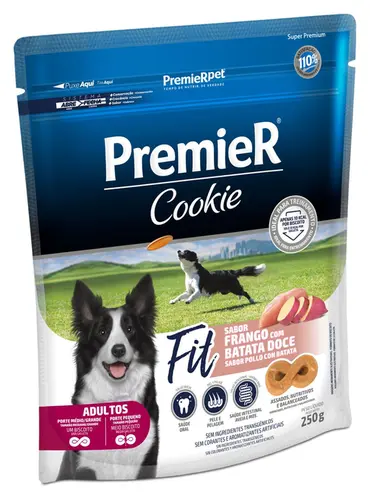 PREMIER COOKIE FIT FRANGO C/ BATATA DOCE 250G