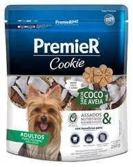 PREMIER COOKIE COCO E AVEIA RAÇAS PEQUENAS 250G