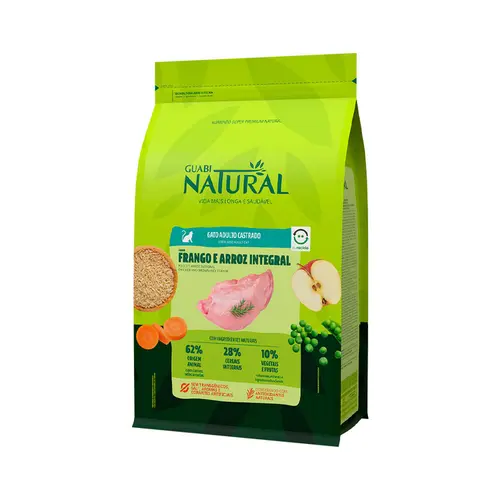 GUABI NATURAL GATO CASTRADO FRANGO 7,5KG
