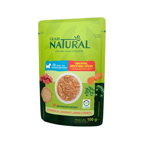 GUABI NATURAL SACHÊ CARNE E VEGETAIS