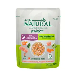 GUABI NATURAL GATO SACHÊ GF SALMÃO E FRANGO 85G