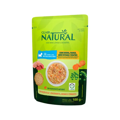GUABI NATURAL SACHÊ CARNE FRANGO E VEGETAIS