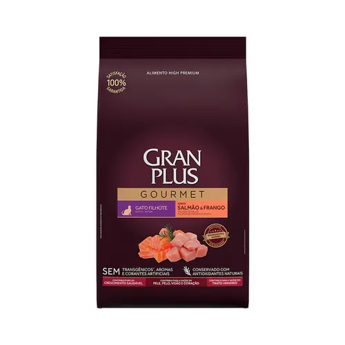 GRAN PLUS GOURMET GATO FILHOTE SALMÃO 10,1KG