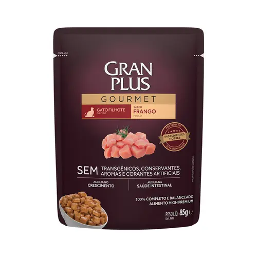 GRAN PLUS SACHÊ GATO GOURMET FILHOTE 85G