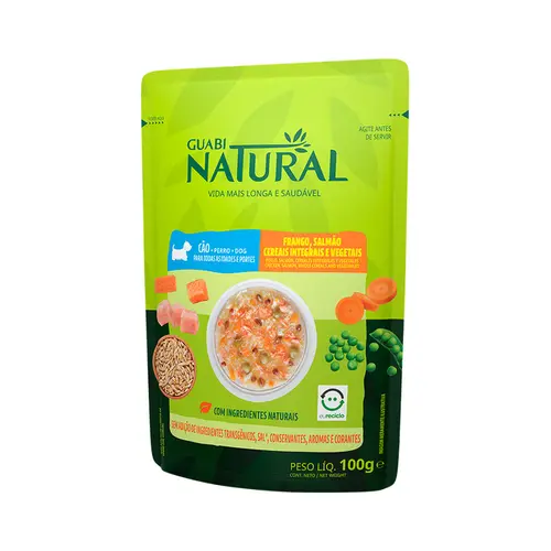 GUABI NATURAL SACHÊ SALMÃO E FRANGO 100G