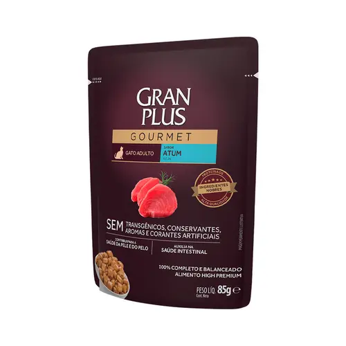 GRAN PLUS SACHÊ GATO GOURMET ATUM 85G