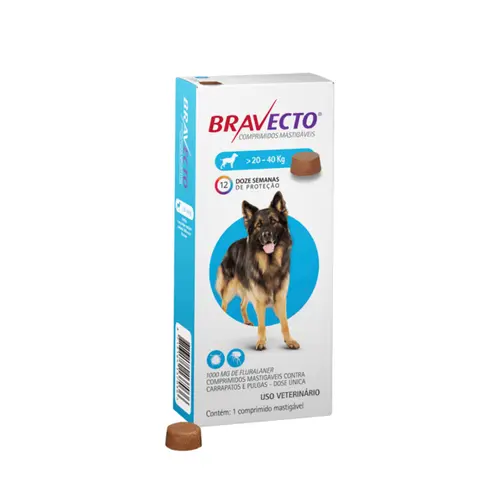 BRAVECTO 1000MG 20 A 40KG