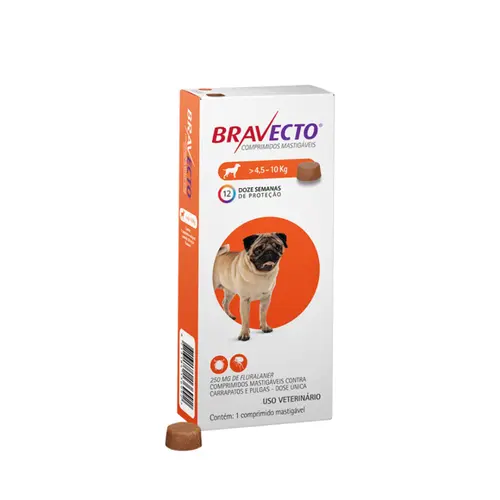 BRAVECTO 250MG 4,5 A 10KG