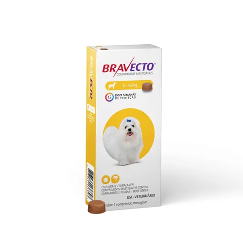 BRAVECTO 112MG 2 A 4,5KG 112,5MG