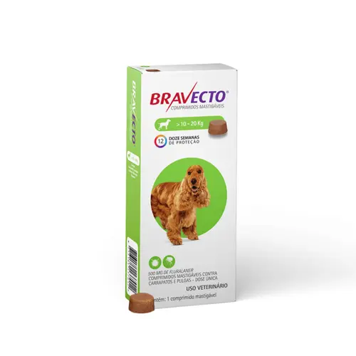 BRAVECTO 500MG 10 A 20KG