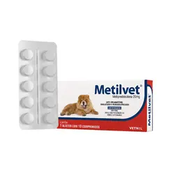 METILVET 20MG 10 COMPRIMIDOS