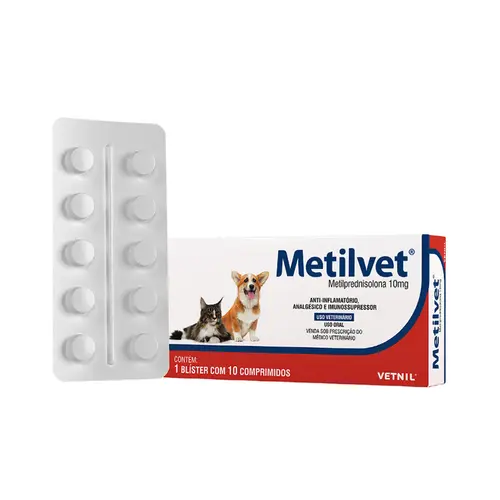 METILVET 10MG 10 COMPRIMIDOS