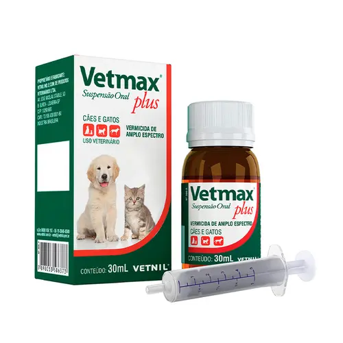 VETMAX PLUS SUSPENSÃO 30ML