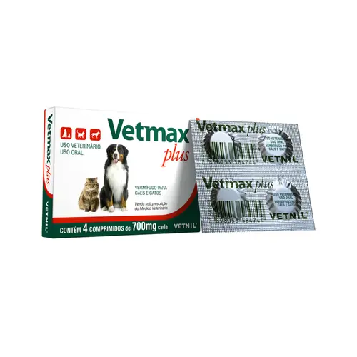 VETMAX PLUS 4 COMPRIMIDOS