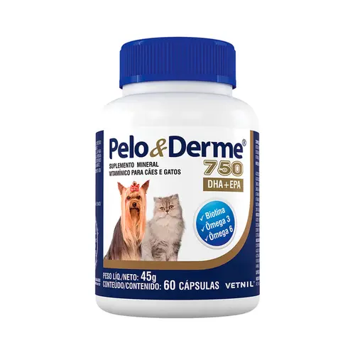 PELO E DERME 750MG 30 COMPRIMIDOS