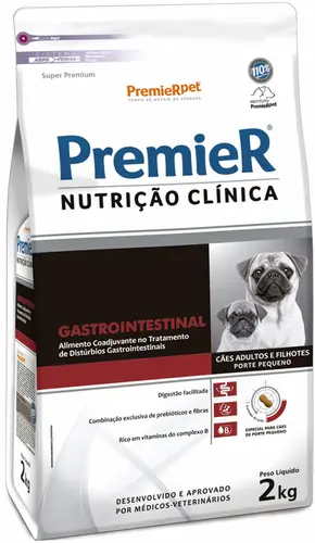 PREMIER NUTRIÇÃO CLINICA GASTROINTESTINAL PEQ PORTE 2KG