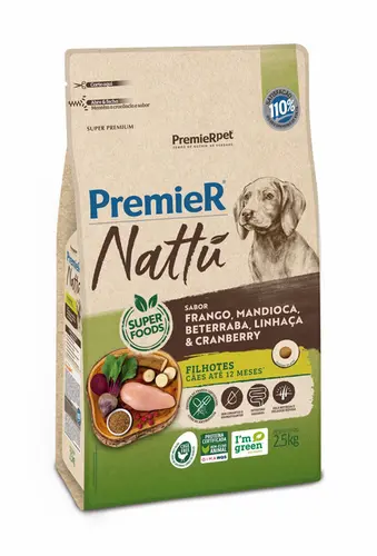 PREMIER NATTU FILHOTES MANDIOCA 10,1KG