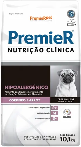 PREMIER NUTRIÇÃO CLINICA HIPO CORDEIRO PEQ PORTE