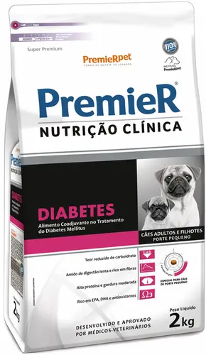 PREMIER NUTRIÇÃO CLINICA DIABETICOS PEQ PORTE 2KG