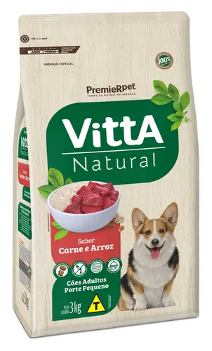 VITTA NATURAL RAÇAS PEQUENAS CARNE ADULTO