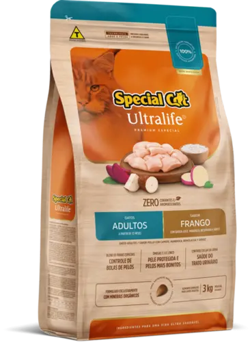 SPECIAL CAT ULTRALIFE FRANGO ADULTO 3KG