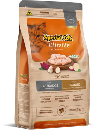 SPECIAL CAT ULTRALIFE CASTRADOS FRANGO 10,1KG
