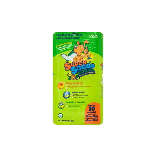 SUPER SECÃO TAPETE HIGIENICO CITRUS 30 UNIDADES