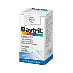 BAYTRIL INJETÁVEL 5% 10ML