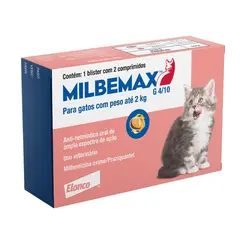 MILBEMAX GATO ATE 2 KG 2 COMPRIMIDOS