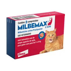 MILBEMAX GATO DE 2 A 8 KG 2 COMPRIMIDOS