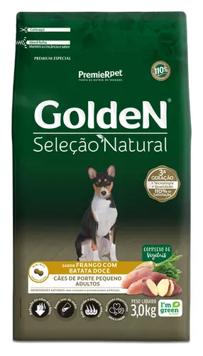 GOLDEN SELEÇÃO NATURAL BATATA DOCE MINIBITS ADULTO
