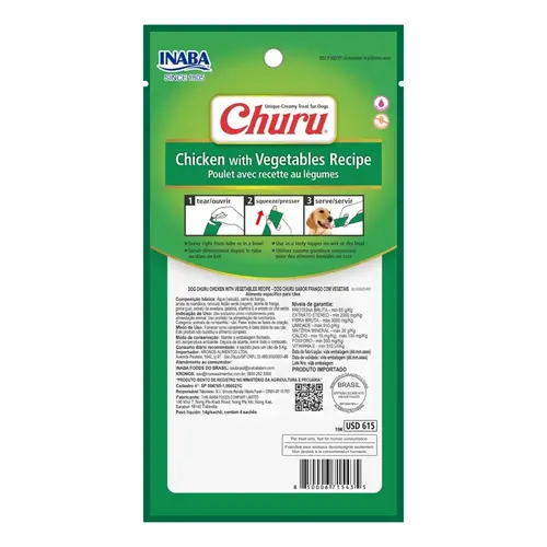 CHURU DOG FRANGO C/ VEGETAIS 56G