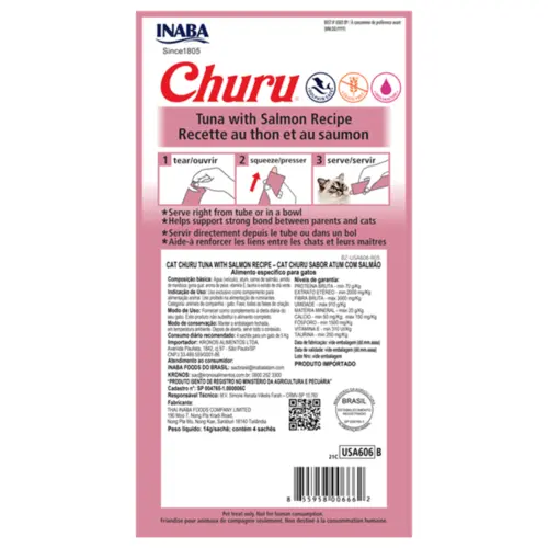 CHURU CAT ATUM C/ SALMÃO 56G